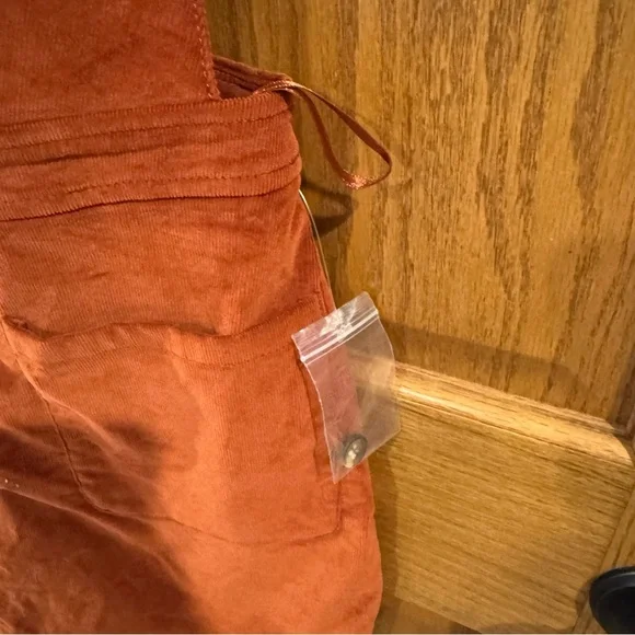 Free People Corduroy Old School Love Corduroy Jumper Skirt Dress. Size 8 - Picture 6 of 12